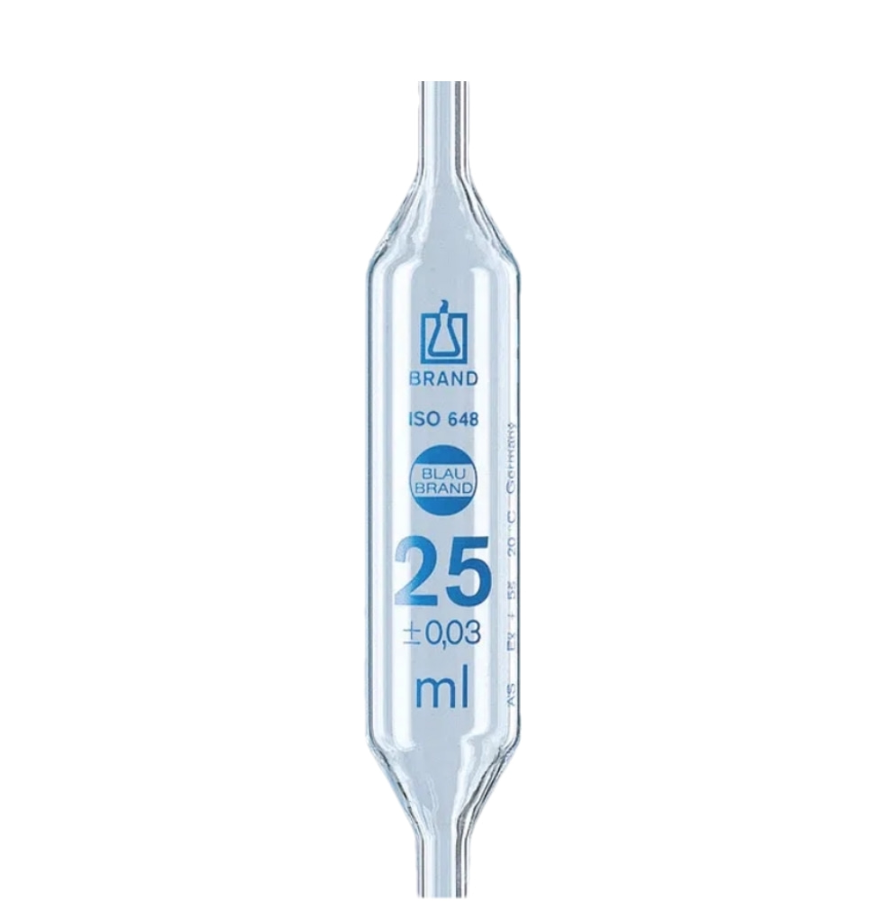 胖肚移液管, BLAUBRAND®, AS级, 单刻度, 蓝色刻度, AR-GLAS®, DE-M